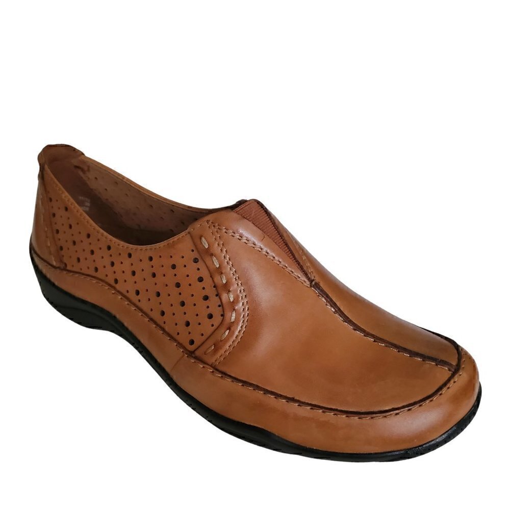 Clarks Artisan Kessa Grace Tan Leather Loafers NIB